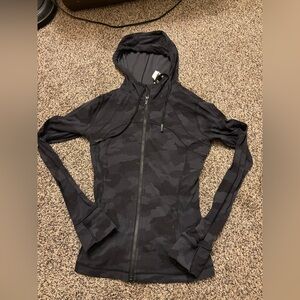Lululemon Camo Workout Hooded Zip Up